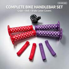 1 Set Bicycle Accessories Rubber Handlebar + Cycling Accessories + Bell + Brake Cover - Multicolor - View 8