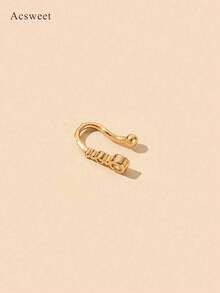 2Pcs/1Pc Exquisite Elegant Copper Gourd Shape Artificial Zirconia Simulated Nose Piercing For Women Nightclub, Party, Birthday Gift - Multicolor - View 10