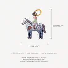 1pc New Animal Pendant, Exquisite Cartoon Style, 18K Gold PVD Plated 316 Stainless Steel Material, Waterproof And Fade-Resistant, Suitable For DIY Creative Necklace, Bracelet, Earrings, Bag Chain, Keychain, Waterproof And Sweat-Resistant, Suitable For Daily Casual Wear - Multicolor - View 24