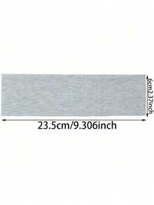 3pcs 9.31inch/23.5cm European & American Style Yoga High Elasticity Sports Headbands, Black White Gray 3 Colors Daily Versatile, Fitness Sweat-Absorbing Hairbands, Non-Slip Headbands, Suitable For Women - Multicolor - View 5
