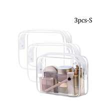 Fashionable Minimalist Unisex Toiletry Bag, Waterproof Transparent Makeup Pouch, Quart Size For Travel, Suitable For Men And Women, Carry-On Friendly - White - View 23
