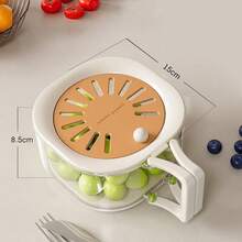 1pc Multi-Functional Colander, Kitchen Vegetable Basket With Lid And Handle, Fruit Washing Tool, Portable Fresh-Keeping Box, Retractable 2-In-1 Thickened Drainer And Vegetable Washing Box, Kitchen Essential, Halloween Christmas - One Size - View 16
