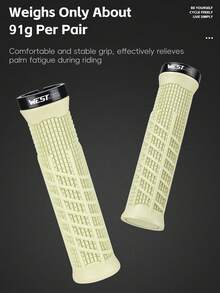 WEST BIKING Grip Stang Sepeda Karet Lembut Anti Selip Ringan Aksesori Stang Sepeda Gunung Cocok untuk Stang 22.2mm - MultiWarna - View 9
