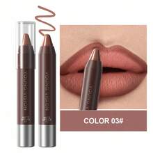 YOUNG VISION 1pc Matte Chocolate Scented Waterproof Lip Liner, Precise Lip Contour For Daily, Festivals, Parties, Stage Makeup - Multicolor - View 10