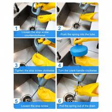[Manual Toilet Plunger]Manual Handheld Toilet Plunger And Drain Cleaner | Compact Handle Easy To Grip, Efficient Drain Cleaning, No Battery Required, Blue And Gray Design | Functional Plumbing Tool, Halloween, Christmas - A - View 8
