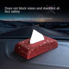 人造水晶鑽面紙巾盒套組,適用於汽車、浴室、廚房、客廳、臥室 - 多色 - 查看 10