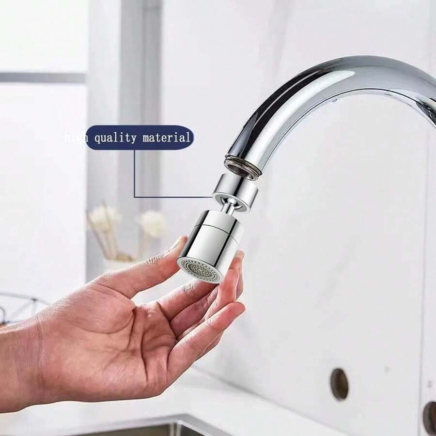 720° Rotating Faucet Aerator With Plating, Universal Anti-Splash Faucet Spout, Water-Saving Faucet Extension Adapter, Kitchen Bathroom Sink Replacement Parts