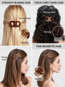 Women's Magnetic Hair Clips, Strong Non-Slip Magnetic Styling Hair Clips, Seamless 2-In-1 Design, Easily Create Daily Hairstyles, Suitable For All Hair Types, Smart Magnetic Upgrade Hair Clips - Multicolor - View 4