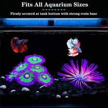 Soft Silicone Glow In The Dark Aquarium Coral Jewelry Soft Silicone And Realistic Color Change Glow In The Dark Creates Visual Effects That Are Easy To Place In The Aquarium Decoration - A - View 7