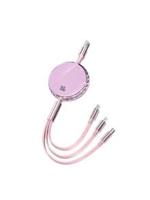 Data cable Kabel Pengisi Daya Cepat 3-in-1 100W (MAX) & Kabel Tiga-ke-Tunggal yang Dapat Ditarik, Kabel Data Pengisian Daya Kompatibel dengan iPhone 18/17/16/15/14/13/12/11 Pro Max/XS MAX/XR/XS/X/8/7 Plus/ dan Kompatibel dengan Seri , Kabel Pengisian Daya Efisiensi Universal Kompatibel dengan iPhone, Android, Adaptor Universal - MultiWarna - View 12