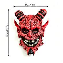 Halloween Horror Latex Mask Collection Mask Pumpkin Smiling Ghost Face Mask Red Devil Satan Horns Mask Curse Style White Hair Female Ghost Witch Mask Bar Party COS Performance Props - View 7