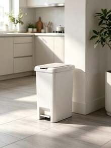 Pedal-Operated Sealed Trash Can, Shipped In Random Assorted Colors, Lidded To Block Unpleasant Odors, Slim Design To Save Space, Suitable For Home Kitchens And Bathrooms, Sturdy And Long-Lasting - Random Color - View 7