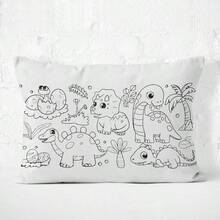Children's 50*70cm Coloring Pillowcase Graffiti Long Pillow Parent-Child Activity DIY Hand-Painted Throw Pillow Cover - Multicolor - View 16