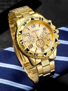 4/5pcs Men's Quartz Watch With Fashion Accessories Set, Casual Daily Versatile, Best Gift Choice - Set - View 5