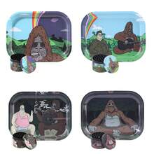 OFFPUFF 2 Pieces Sasquatch Rolling Tray With A Matching Grinder Sets - Multicolor - View 11