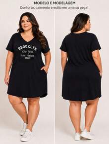Plus Size Dresses - BROOKLYN NEGRO - Ver 2