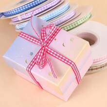 1/2/4PCS Red And White Plaid Ribbon, Valentine's Day Bow Ribbon, Suitable For Party Decoration, Holiday Food Gift Wrapping, Simple And Atmospheric Creative Gift - Multiple Styles - View 2