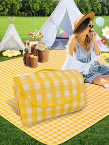 [Thickened Waterproof Foldable Mat]Outdoor Camping Spring Outing Picnic Mat Moisture-Proof Mat Portable Picnic Cloth - Multicolor - View 6
