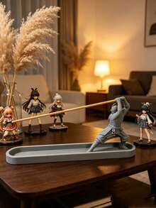 武士造型香盤，可放置香氛棒，營造神秘溫馨氛圍，熱門居家香氛裝飾，獨特桌面擺飾 - 多款式01 - 查看 6