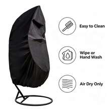 Weather-Resistant Egg Chair Cover, Outdoor Garden Terrace Hanging Swing Egg Chair Protective Cover, Furniture Cover - Dustproof Eggshell Rain Cover - View 3