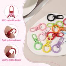 Handmade DIY Spring Clasp, Suitable For Jewelry Making And Bags, Colorful Candy Spring Clasp, Keychain Ring, Doll Clothes Clasp, Bag Fastener - Multicolor - View 5