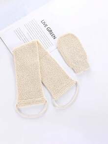 Exfoliating Bath Towel, Powerful Non-Irritating Double-Sided Back Scrubber For Men And Women, Thickened Bathing Glove. Daily Deep Cleansing. Exfoliating Bath Strip, Back Cleaning Strip. - Multicolor - View 11