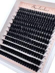 80D Spikes Lash Cluster Lashes, 10-18mm Pointed Tip Lashes, DD Curl Fluffy Eyelash Extension, 240pcs Cluster Lashes, Thick Individual Lashes, DIY Pointed Tip Lash Extension, Cartoon Cluster Lash Extension, Mink Lash Strip, Thick Lashes - DD - View 5