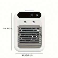 Mini Air Conditioner Fan USB Rechargeable Portable Desktop Cooling Device, Suitable For Home, Office Or Dorm Use, Camping Outdoor Summer Cooling Fan, Cooling Device To Relieve Heat, Battery Capacity: 1800mAh - Multicolor - View 6