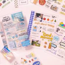 M5 Double-Sided Sticker Book, Salt-Style Ins Planner DIY Decorative Collage Stickers - 1 Set - View 7