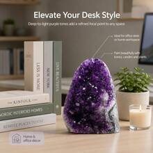Natural Purple Crystal Clusters Are Suitable For Home Decoration In Daily Life, Offices, And Study Rooms.They Are Also A Great Gift For Friends And Family On Halloween, Valentine's Day, And Mother's Day.Style - 1500-1800g - View 6