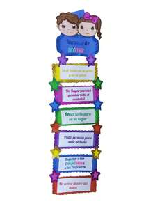 Foam Board Values Or Class Rules Strip Classroom Decor Salon Decoration 1pc Our Values Random Model School - B - View 3
