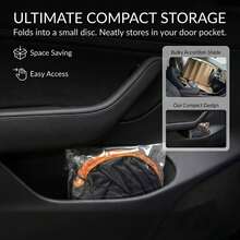 Car Front Windshield Sun Shade, Convenient Storage Design, No-Drill Car Sun Shade Canopy, Full Edge Seamless Fit, Equipped With High-Density Blackout Fabric With Reflective Coating, Protects Car Interior, Effectively Blocks Sunlight, Car Privacy Curtain, Compactly Storable In Car Door Storage Bag, Universal Fit For Sedan, SUV And Truck, Durable Car Interior Protection Accessory - Long - View 9
