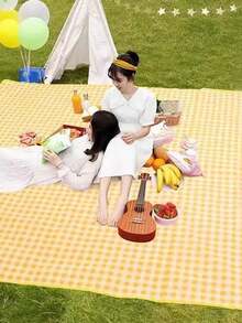 [Thickened Waterproof Foldable Mat]Outdoor Camping Spring Outing Picnic Mat Moisture-Proof Mat Portable Picnic Cloth - Multicolor - View 4