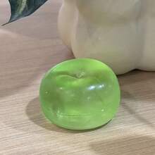 Tachimi 1pc Crystal Apple, Soft Color, Thin Skin Soft Texture, Crispy Elastic Soft Chewy, Can Be Used As Stress Ball Or Tactile Apple, Suitable For Office Desk, Premium Office Gift, Mini Brands Random Shipment - Multicolor - View 6