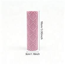 Fern Leaf Pattern Clay Texture Roller DIY Tool, Suitable For Polymer Clay And Fondant, PLA Material, Durable, 3D Curved Leaves And Fine Vein Texture, Deep Embossing, Non-Slip And Easy To Clean, Suitable For Botanical Tiles, Forest Art, Suitable For Beginners And Professionals - Fern Leaf Pink - View 6