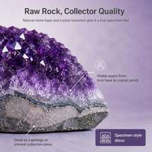 Natural Purple Crystal Clusters Are Suitable For Home Decoration In Daily Life, Offices, And Study Rooms.They Are Also A Great Gift For Friends And Family On Halloween, Valentine's Day, And Mother's Day.Style - 1500-1800g - View 7