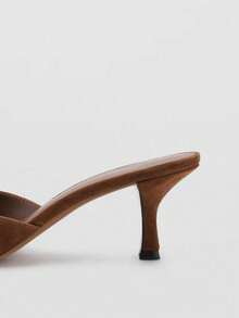 Summer New Women's Mule Style High Heel Sandals - Brown - View 5