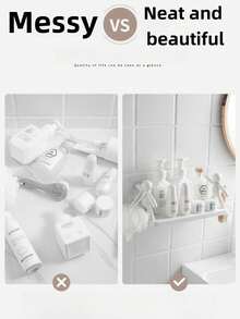 1 buah Rak Penyimpanan Kreatif, Organizer Perlengkapan Kamar Mandi Bentuk Pria Kecil yang Lucu, Rak Penyimpanan Kosmetik, Rak Penyimpanan Perekat, Aksesoris Kamar Mandi, Perlengkapan Rumah Tangga, Rak Penyimpanan Kosmetik Kamar Mandi Tanpa Bor, Organizer Toples Bumbu Dapur - MultiWarna - View 7
