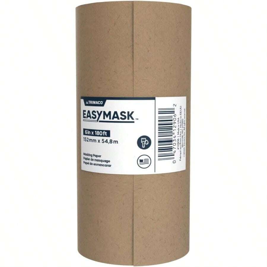 6 Inchx 165 Feet Brown General Purpose Masking Paper - 6 In. X 180 Ft. - View 1