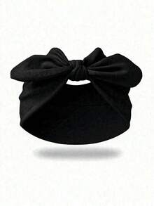 1/4pcs Bow Tie Rabbit Ear Headbands,Boho Style Wide Headbands,Super Wide Cute Rabbit Ear Headbands,Mother's Day Headpieces - Multicolor - View 7