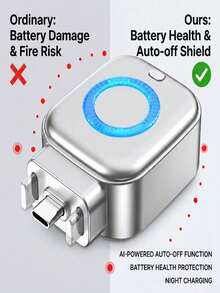 140W Type-C Portable Charger With Color Indicator Light And Auto Power-Off Protection - Silver - View 3