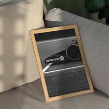 1/PC Retro Black And White Motivational Poster, Fashion Legend F1 Racing Printed Poster Wall Art Car Collector Gift Modern Frameless Home Decoration Painting - 1PC - View 4