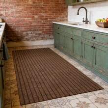 Durable Non-Slip Striped Floor Mat, Easy To Clean, Indoor/Outdoor Use, Red, Brown, Gray Striped Options, Multiple Sizes Available - Multicolor - View 8