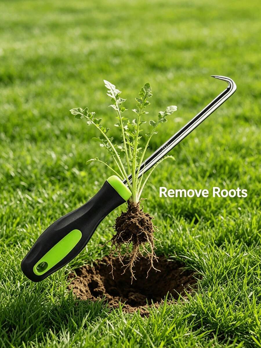 1pc Metal Weeding And Cultivating Hook, Weeding And Loosening Hook, Multifunctional Gardening Tool, Effectively Removes Weeds, Stones, And Moss, Effectively Removes Weeds, Stones, And Moss, Suitable For Weeding, Soil Cleaning, And Cleaning Crevices - Multicolor - View 1