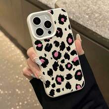 1件 白色皮革紋理極簡風格個性化線條豹紋手機殼，適用於 iPhone 16 Pro Max/15/14 Plus/13/12/11 保護殼 - 彩色 - 查看 5