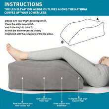 Leg Positioner Pillows - Dark Grey - View 1