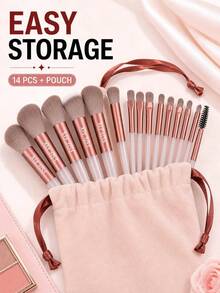 FSJF FIX 16-Piece Makeup Brush Set, Eyeshadow Brush, Foundation Brush, BB Cream Brush And Concealer Brush. This Is A Set Of Soft, Multi-Functional Makeup Tools Designed For Women, Featuring Soft Bristles - Multicolor - View 4