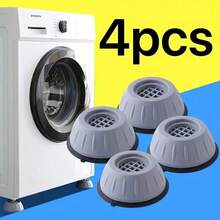 8pcs/4pcs/1pc/Set Anti-Vibration Pads, Suitable For Washing Machine And Dryer Base, Noise Reduction, Protect Laundry Room Floor, Washing Machine Dedicated Anti-Vibration Pads, Laundry Accessories, 4pcs Anti-Vibration Pads - Large, Easy To Install, Anti-Vibration And Noise Reduction, 100% Plastic Material, Stable Washing Machine Support - Grey - View 13