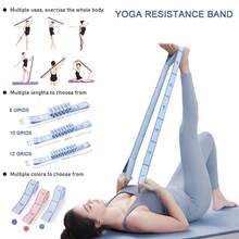 Yoga Fitness Stretching Band, Segmented Digital Stretching Band, Dance Training Resistance Band, Shoulder Opening Stretching Band - Multicolor - View 1