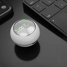 Earbud Bluetooth 5.4 Ultra Mini Tak Terlihat, Headphone TWS Nirkabel In-Ear Tersembunyi dengan Kotak Pengisian Daya dan Layar Digital LED - View 14
